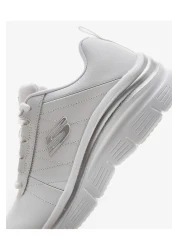 Skechers Fashion Fit - حذاء رياضي أبيض نسائي بدون تأثيرات149473tk Wsl