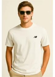 New Balance Mnt1537 Classic Basic Logo White Men's T-Shirt