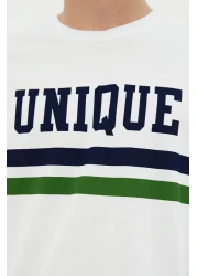  Collection College Printed White Cotton T-Shirt - Regular Fit TMNSS20TS1836