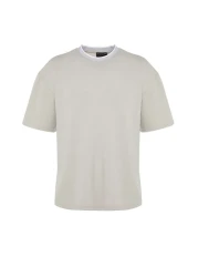  Collection Premium Textured Oversize Knitwear Pike T-Shirt - Tmnss23Ts00079