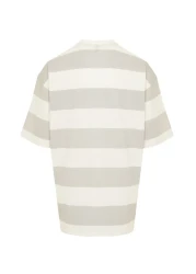  Collection Oversize Striped City Printed Cotton T-Shirt - TMNSS24TS00062