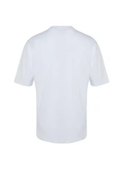  Collection White Oversize/Wide Cut Short Sleeve Landscape Printed 100% Cotton T-Shirt Tmnss23Ts00242