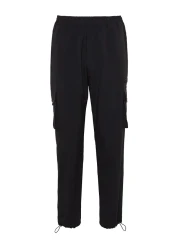  Collection Technical Parachute Fabric Black Jogger Pants - TMNSS23PL00028