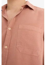 Defacto قميص بأكمام طويلة وقصة عادية B2907AX25SP