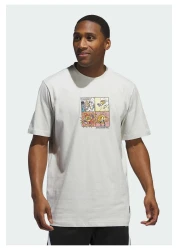 adidas Men's Comic Tee - Lil S, Gray, Ix0096