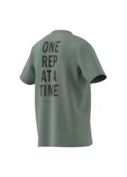 adidas Climacool One Rep At A Time Graphic Erkek Yeşil Antrenman T-shirt