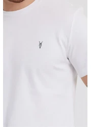 COMBİNE MİCHAİL Standard Pattern Relaxed Crew Neck Embroidery Detailed 5-pack T-shirt