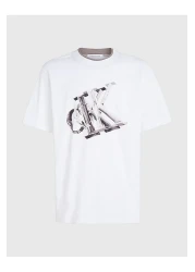 Calvin Klein تي شيرت ثلاثي الأبعاد بشعار ميتا مونوغرام