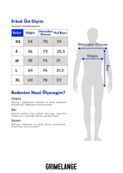 GRIMELANGE Denver Men's - Stone Color Oversize Crew Neck 100% Organic Cotton T-Shirt