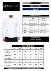 RAVANELLI Mint Green Slimfit Cotton Oxfort Lycra Collar Buttoned Long Sleeve Men's Shirt G490