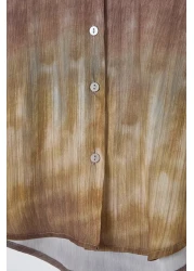  Collection Multicolor Color Transition Chiffon Fabric Regula Regular Fit Woven Shirt Twoss25Go00037