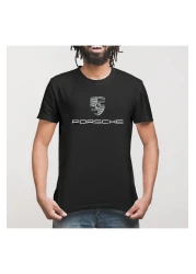 Crazy Porsche Black Logo Men's T-Shirt