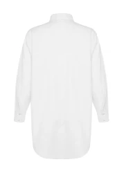  Collection Tbess22Go0664 Model White Woven Beach Shirt