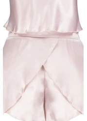  Collection Powder Satin Rope Suspender Shorts Woven Pajamas Set Thmss23Pt00097