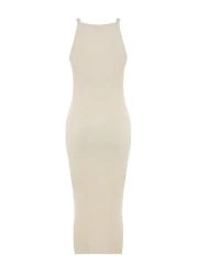  Collection Knitwear Basic Stone Midi Dress - Twoss23El00738