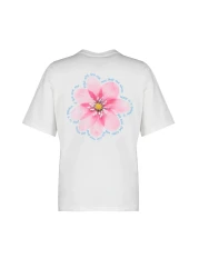  Collection تيشيرت محبوك من القطن 100% بريميوم إكرو مطبوع مريح/واسع ومريح TWOSS23TS00374