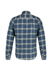  Collection قميص حطاب شتوي بقصة ضيقة باللون الأخضر - ياقة بأزرار، كتاف، مربعات TMNAW22GO0357