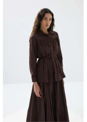 Tailors Room Kraşlı Shirt Suit - Bitter Coffee