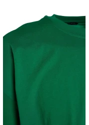  Collection Green Oversize Back Printed 100% Cotton Short Sleeve T-Shirt - TMNSS23TS00168