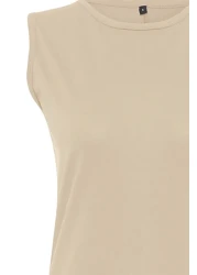  Modest عبوة من قطعتين فستان محبوك باللونين البني والبيج 100% قطن - TCTAW22UK0110