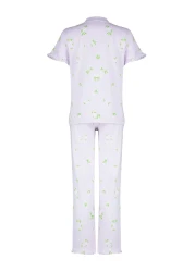 Collection Colorful Floral Print 100% Cotton RuFFle Sleepwear Set - THMSS24PT00227