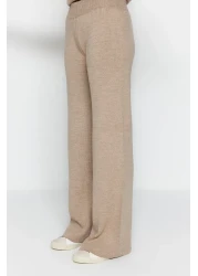  Modest Mink Slit Knitwear - Wide Leg and Bottom-Top Set (Tctaw24Us00028)