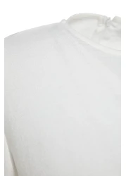  Modest فستان أبيض من الكتان مع سحاب وحزام TCTSS23EB00219