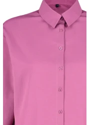  Collection قميص شاطئ منسوج باللون البرقوق TBESS22GO0664