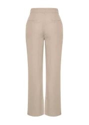  Collection Mink 100% Linen High Waist Wide Leg Trousers TWOSS24JE00246