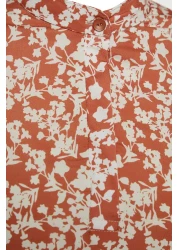  Modest Cıvaci Half Placket Impact Tip Frilly Lined Tile Dress Tctss21El3353