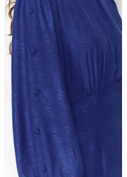  Modest Saks Jacquard Floral Woven Dress Tctss24Eb00064