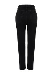  Collection Black High Waist Mom Jeans Twoaw24Je00076