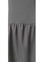 charango Women's Evaze Maxi Flared Skirt Combined Long Sleeve Dress