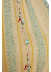  Collection Yellow Floral Print A-Line Layered Lined Chiffon Flight Flight Woven Mini Dress Twoss23El02056