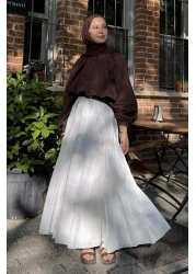 KADRİYE BAŞTÜRK تالي فوال قطعة تنورة إكرو