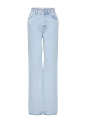  Collection Ice Blue High Waist Wide Leg Jeans TWOSS23JE00068