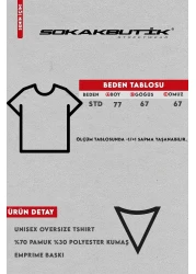 Sekizbiraltı تيشيرت أسود فاخر مقاس كبير مطبوع عليه رؤية 24/1