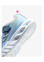 Skechers حذاء رياضي أزرق فاتح للفتيات الكبيرات - فلاش فليكر 303700 LBMT