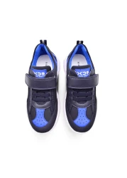 kids A more حذاء رياضي للأولاد باللون الأزرق الداكن - ألبن فيلكرو ومرن