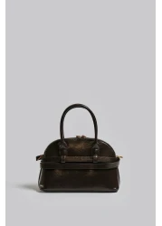 Çantacımstore زي ميني سيتي بني بحزام للسيدات 050325