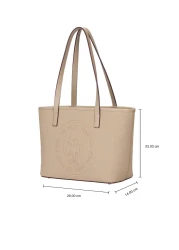 U.S. Polo Assn. حقيبة كتف نسائية باللون الأزرق الداكن والأبيض والأحمر US24732