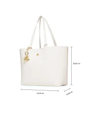 U.S. Polo Assn. حقيبة كتف نسائية بيضاء Us25197