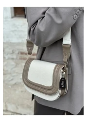 Night Linen Dark Mink Fiona Model Women's Hand and Shoulder Bag