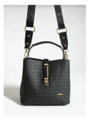 Just Polo Women's Black Hand and Shoulder Bag TM1165 2055