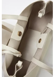  Shoes حقيبة كتف نسائية مع محفظة إكرو TAKSS25OC00070