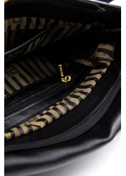 Silver Polo Taba Sp963 - Women's Crossbody Bag Beige and Silver Detailed