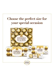 Ferrero Rocher Fine Hazelnut Milk Chocolates, 24 Piece Gift Box, 300g
