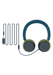 Philips 2000 Series Wired On-Ear Kids' Headphones TAK2000CT, Chrystal Teal