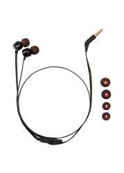 JBL Tune 110 Headphones Wired In-Ear Deep And Powerful Pure Bass Sound Black