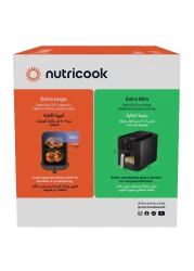 نوتري كوك مقلاة هوائية نحيفة، NC-AFS200، أسود، 7.6 لتر